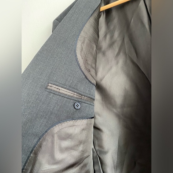 Brooks Brothers Men’s Wool Blazer Gray Sport Coat Suit Jacket Formal Wedding 42L - Picture 7 of 12